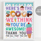 Ice Cream Appreciation Week Sign Poster Printable, Here's The Scoop We Think You Are Awesome Thank You Party Decor, Teacher PTO PTA Staff