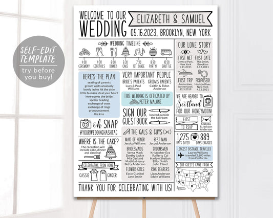 Program Signage Printable program signs – Puff Paper Co