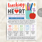 Teaching Is A Work Of Heart Teacher Appreciation Week Schedule Editable Template