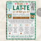 Coffee Theme Teacher Staff Appreciation Week Itinerary Flyer Editable Template