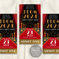 Red Carpet Prom Dance BUNDLE Set Editable Template, VIP Access Junior Senior Homecoming Flyer Invitation Ticket, High School Gala Ticket
