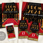Red Carpet Prom Dance BUNDLE Set Editable Template, VIP Access Junior Senior Homecoming Flyer Invitation Ticket, High School Gala Ticket