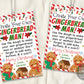 Create Your Own Gingerbread Man Gift Tags Editable Template,