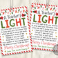 A Teachers Light Gift Tag Editable Template
