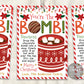 Hot Chocolate Bomb Christmas Gift Tag Editable Template
