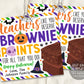 Halloween Teacher Gift Tags Editable Template, Teachers Deserve Brownie Points, Fall Thank You Label Gift Treat, School PTO PTA Appreciation