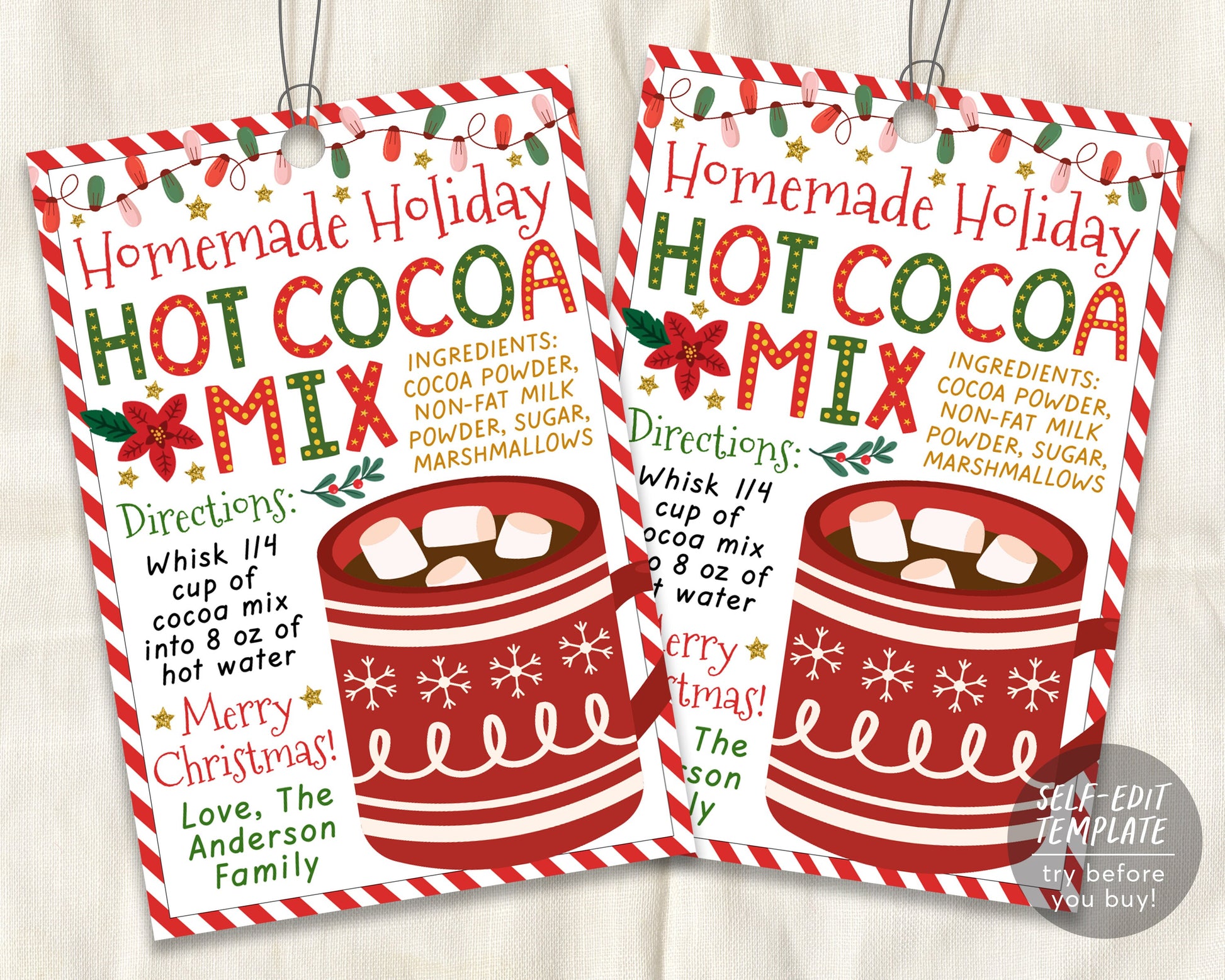 Hot Cocoa Christmas Gift Tag Editable Template, Holiday Hot Chocolate – Puff Paper Co hot-cocoa-christmas-gift-tag-editable-template-holiday-hot-chocolate-puff-paper-co