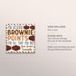 Brownie Favor Tags Editable Template, You Deserve Brownie Points, Employee Volunteer Friend Staff Thank You Appreciation Tag DIY Printable
