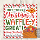 Waffle Christmas Gift Tag Editable Template