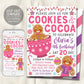 Cookies And Cocoa Birthday Invitation Editable Template