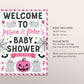 Halloween Baby Shower Welcome Sign Editable Template, Girl A Little Boo is Almost Due, Ghost Theme Baby Sprinkle Party Poster Decor DIY