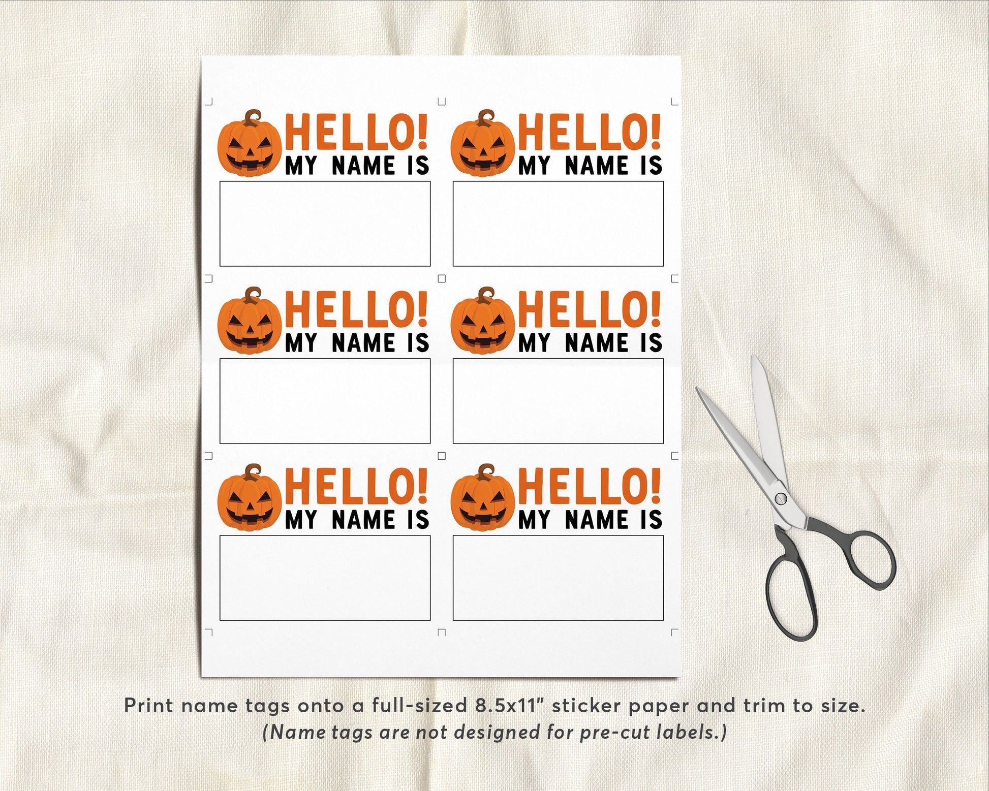 what-s-your-halloween-name-game-pumpkin-carving-party-activity-with-n-puff-paper-co for Free Printable Pumpkin Name Tags What's Your Halloween Name Game, Pumpkin Carving Party Activity With N – Puff Paper Co for Free Printable Pumpkin Name Tags