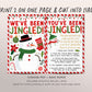 We've Been Jingled Winter Game Editable Template, You've Been Jingled Printable, Snowman Christmas Sign Instructions, Neighbors Holiday