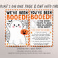 We've Been Booed Game Editable Template, You've Been Booed, Halloween Neighborhood Tradition Sign Instructions Gifts For Neighbors Printable