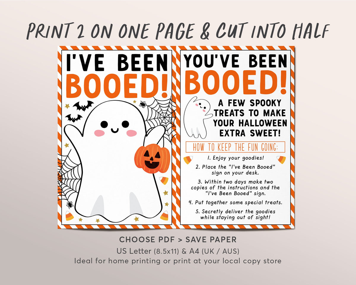 I've Been Booed Coworker Game Editable Template, You've Been Booed Wor ...