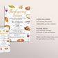 Thanksgiving Invitation Editable Template, Fall Thanksgiving Feast Invite, Friendsgiving Potluck Dinner Party Evite Fall Holiday Pumpkin Pie