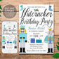 Nutcracker Birthday Party Invitation Editable Template