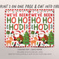 We've Been Ho Ho Ho'd Christmas Game Editable Template, I've Been Jingled Labels Printable, Santa Sign Instructions, Holiday Party Games