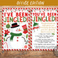 We've Been Jingled Coworker Game Editable Template, You've Been Jingled, Snowman Christmas Sign Instructions, Holiday Office Game Desktop