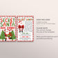 Secret Santa Coworker Office Christmas Game Editable Template, Santa Gift Swap Activity For Company Staff Printable Santa Sign Instructions