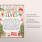 Goodbye Letter from Elves Editable Template, End of Christmas Farewell Elves Note Traditions Holiday Festive Boy And Girl Elf Printable