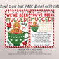 We've Been Mugged Christmas Game Editable Template, You've Been Mugged Holiday Winter Sign Instructions, Gifts For Neighbors Printable DIY