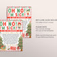 Christmas Elf Recovery Letter Editable Template, Elf Lost Magic Letter, Oh No I'm Sick If Elf Was Touched Letter Printable, Boy Or Girl Elf