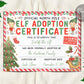 Elf Adoption Certificate Editable Template, Official Adopt Your Elves Letter, Christmas Party Photo Prop, North Pole Official Santa Mail