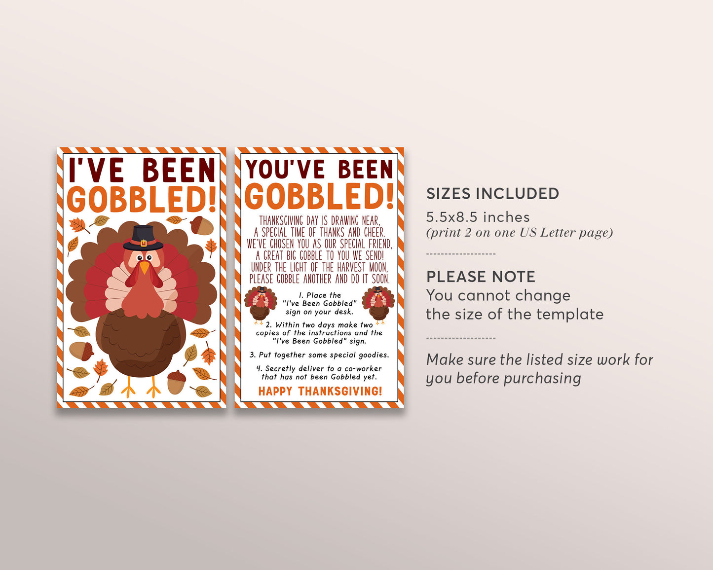 I've Been Gobbled Coworker Game Editable Template, You've Been Gobbled – Puff Paper Co i-ve-been-gobbled-coworker-game-editable-template-you-ve-been-gobbled-puff-paper-co