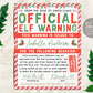 Christmas Elf Games BUNDLE Editable Template, Elves Arrival Welcome Goodbye Letter, Elf Adoption Nice List Certificate Warning Report Card