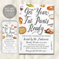 Get Your Fat Pants Ready Friendsgiving Invitation Editable Template, Funny Thanksgiving Potluck Dinner Party Invite, Fall Holiday Evite