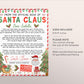 Santa Claus Letter Editable Template, Customized From The Official Desk Of Santa Claus, Christmas Eve North Pole Mail Nice List DIY Activity
