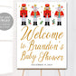 Nutcracker Baby Shower Welcome Sign Editable Template