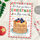 Pancake Christmas Gift Tag Editable Template, Hope You Have A Christmas To Flip Over Holiday Breakfast Favor Tags, Staff Appreciation DIY