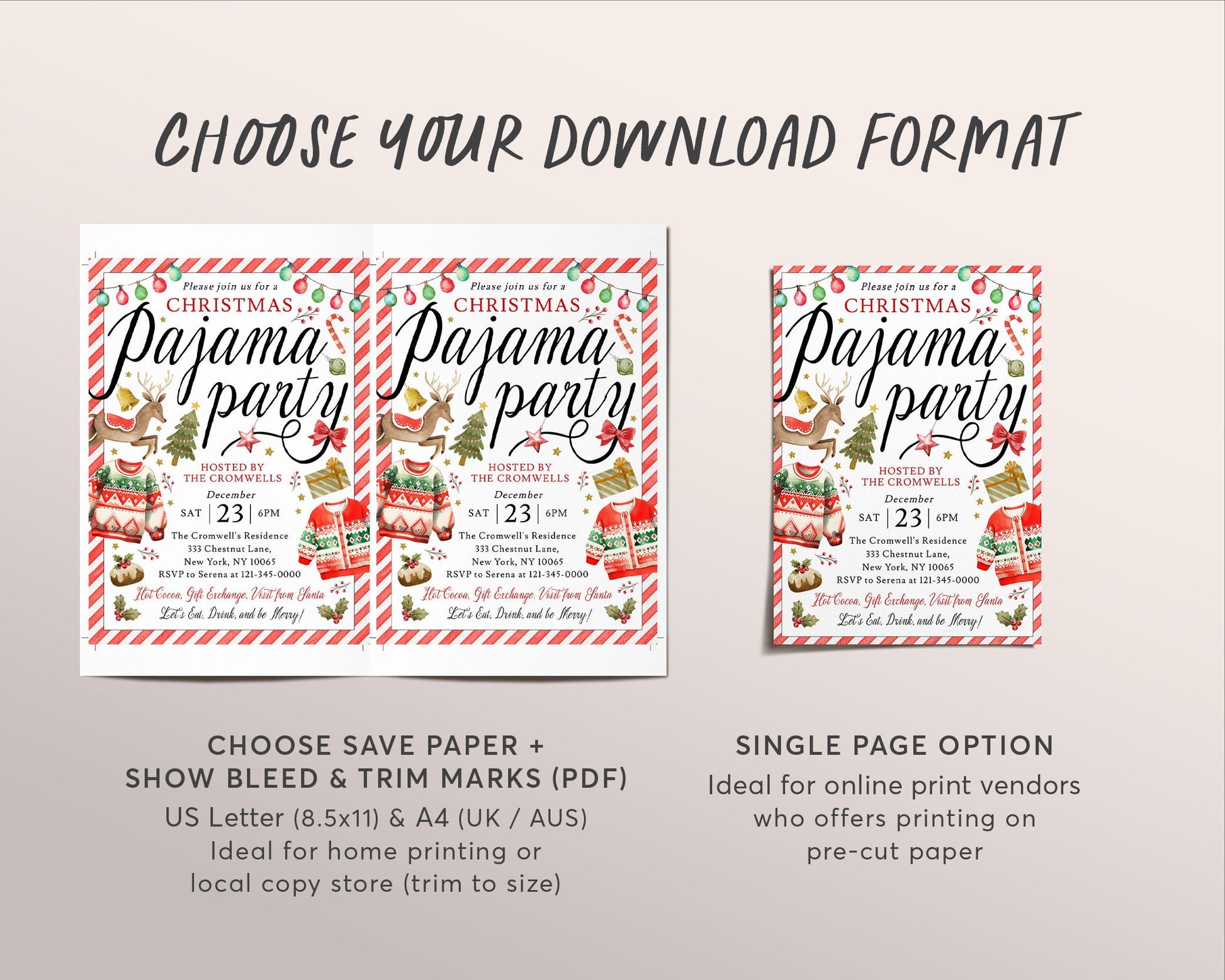 christmas-pajama-party-invitation-editable-template-holiday-pj-slumbe-puff-paper-co for Free Printable Christmas Pajama Party Invitations Christmas Pajama Party Invitation Editable Template, Holiday PJ Slumbe – Puff Paper Co for Free Printable Christmas Pajama Party Invitations