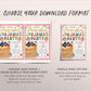Pancakes And Pajamas Party Birthday Invitation Editable Template, Christmas Breakfast Party Invite, Breakfast with Santa Holiday PJs Brunch