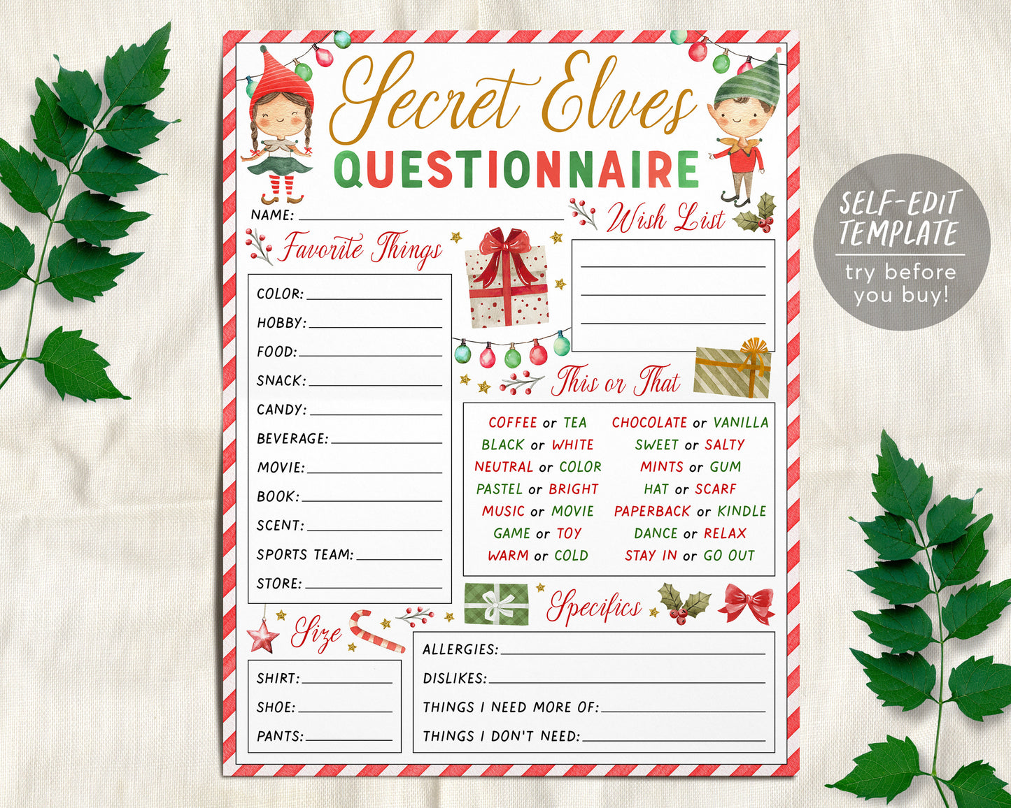 secret-elves-gift-exchange-questionnaire-editable-template-secret-elf-puff-paper-co for Christmas Gift Exchange List Free Printable [img_title-10 for Christmas Gift Exchange List Free Printable