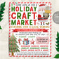 Holiday Craft Market Flyer Editable Template