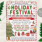 Holiday Festival Christmas Flyer Editable Template