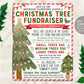 Christmas Tree Fundraiser Flyer Editable Template