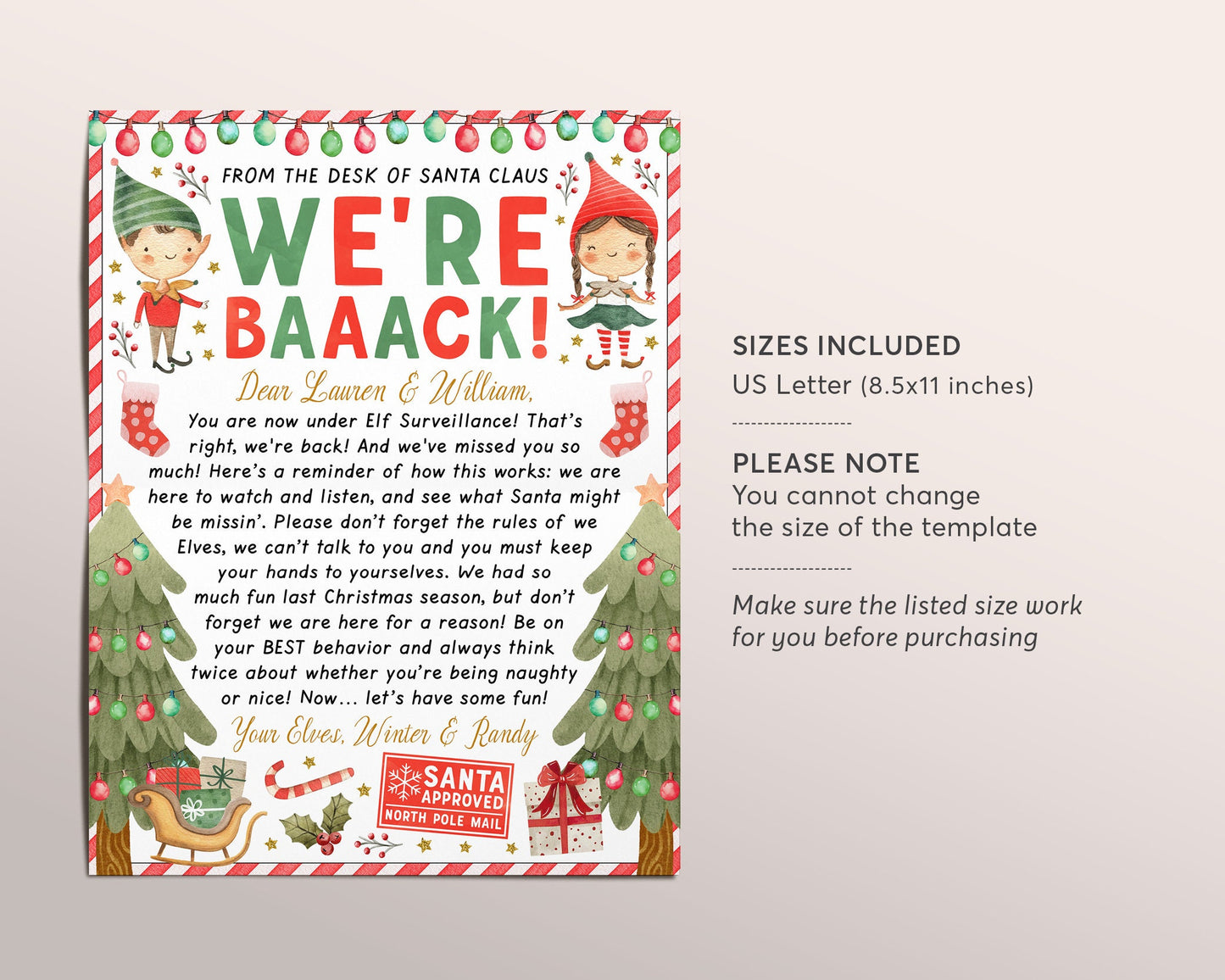 hello-letter-from-elves-editable-template-christmas-we-re-back-elves-puff-paper-co for Elf Is Back Letter Printable Free Hello Letter from Elves Editable Template, Christmas We're Back Elves – Puff Paper Co for Elf Is Back Letter Printable Free