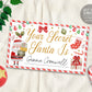 Your Secret Santa Is Gift Tag Editable Template, Christmas From Santa Claus Reveal Special Delivery, Gift Exchange Favor Tags Party Favor