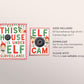 Elf Surveillance And Camera Sign, House Under Elf Surveillance, Elf CAM Sign, Christmas Elf Activity Game, Christmas Game Printable Decor