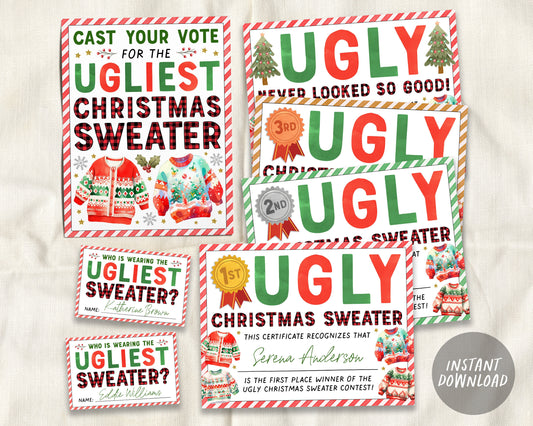 Christmas Ugly Sweater Party Decorations BUNDLE