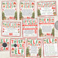 Christmas Elf Games BUNDLE Editable Template, Elves Arrival Welcome Goodbye Letter, Elf Adoption Nice List Certificate Warning Report Card