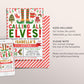 Elf Christmas Birthday Party Invitation Editable Template, Calling All Elves Party Invite For Kids, Unisex Holiday Party Evite Printable