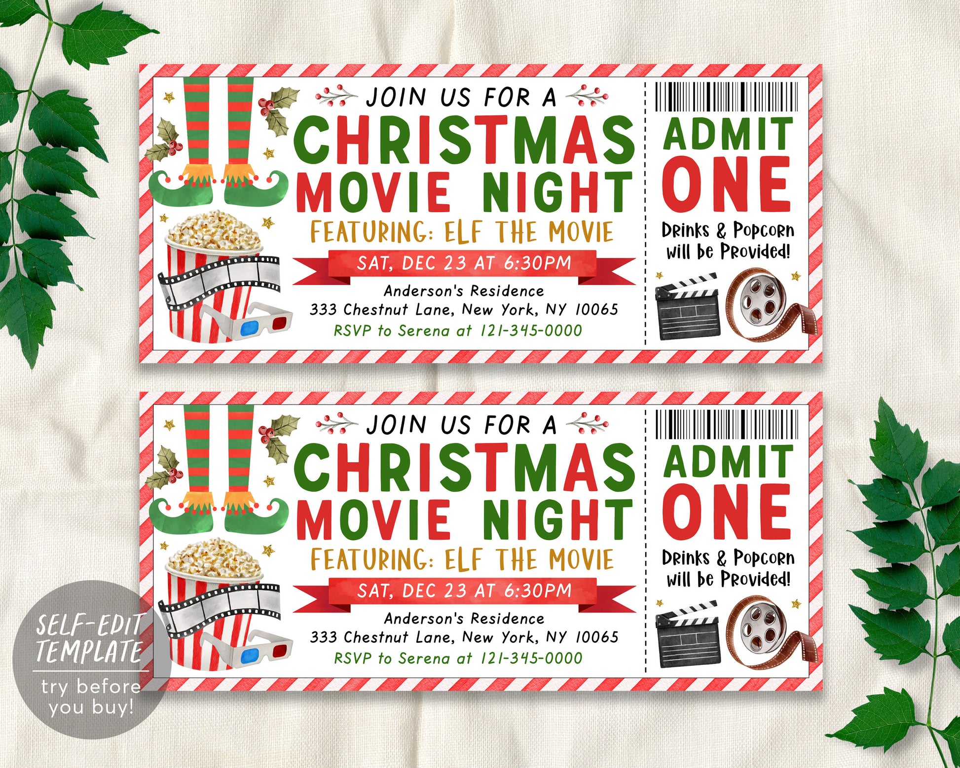 elf-christmas-movie-ticket-invitation-editable-template-xmas-holiday-puff-paper-co for Free Printable Christmas Movie Ticket [img_title-10 for Free Printable Christmas Movie Ticket