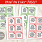 Christmas Gift Exchange Game Printable, 3x3 Mini Cards, White Elephant Gift Swap Cards For Christmas Party Family Game, Holiday Present Swap