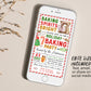 Baking Spirits Bright Invitation Editable Template, Holiday Baking Party Invite Printable, Christmas Cookie Decorating Party Cookie Exchange