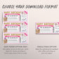 Surprise Trip Boarding Pass Plane Ticket Editable Template, Birthday Vacation Travel Ticket Gift For Her, Holiday Reveal Flight Destination